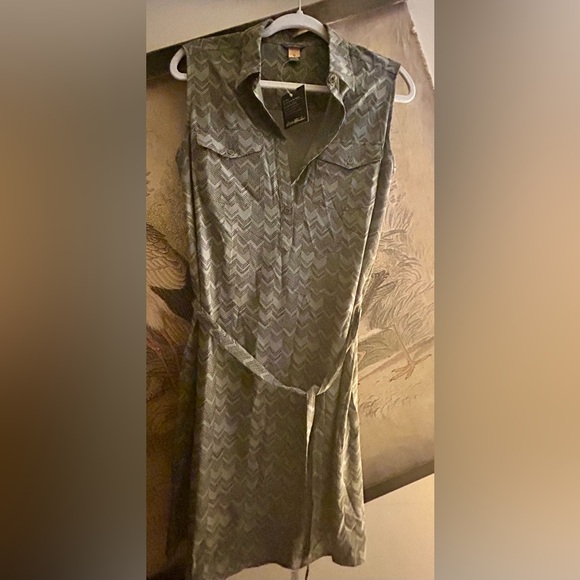 New Eddie Bauer Departure Sleeveless Shirt Dress SZ Medium Tall - Picture 15 of 15